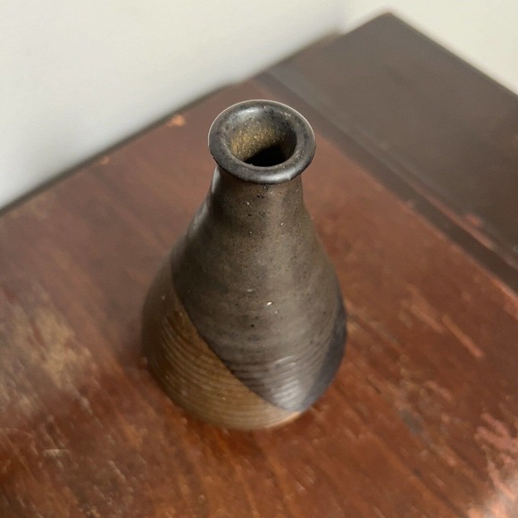 Carol McFarlan Pond Farm Pottery Studio Ceramic Vase Vessel 5 1/4" California - Picture 5 of 8